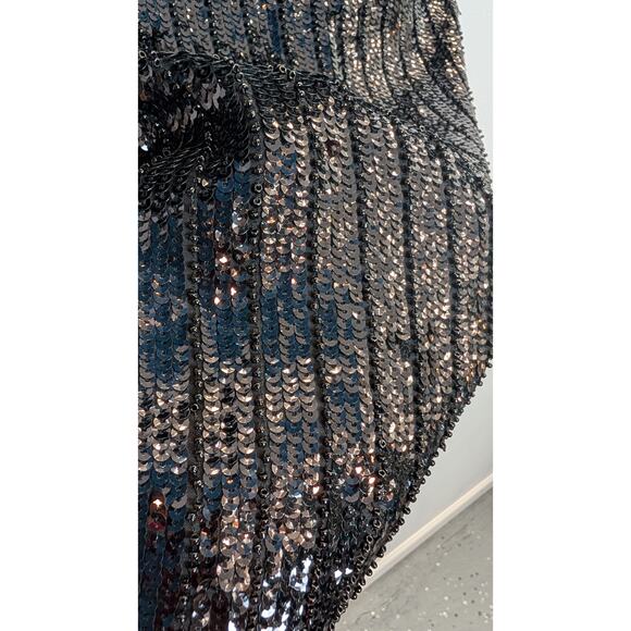 NBD Revolve Sequin Feather Black Mini Dress - Picture 8 of 11